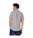 Mens sail checked short-sleeved shirt white Maine