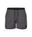 Short De Bain Motif/style Rétro Homme Noir Gris Foncé Urban Classics-1