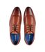 Mens Beaufort Leather Formal Dress Shoes Brown Firetrap-4