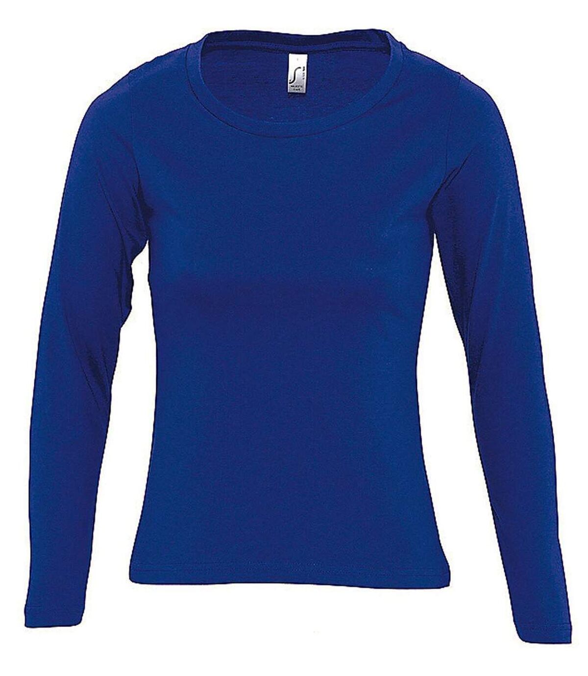 T-shirt manches longues FEMME - 11425 - bleu outremer