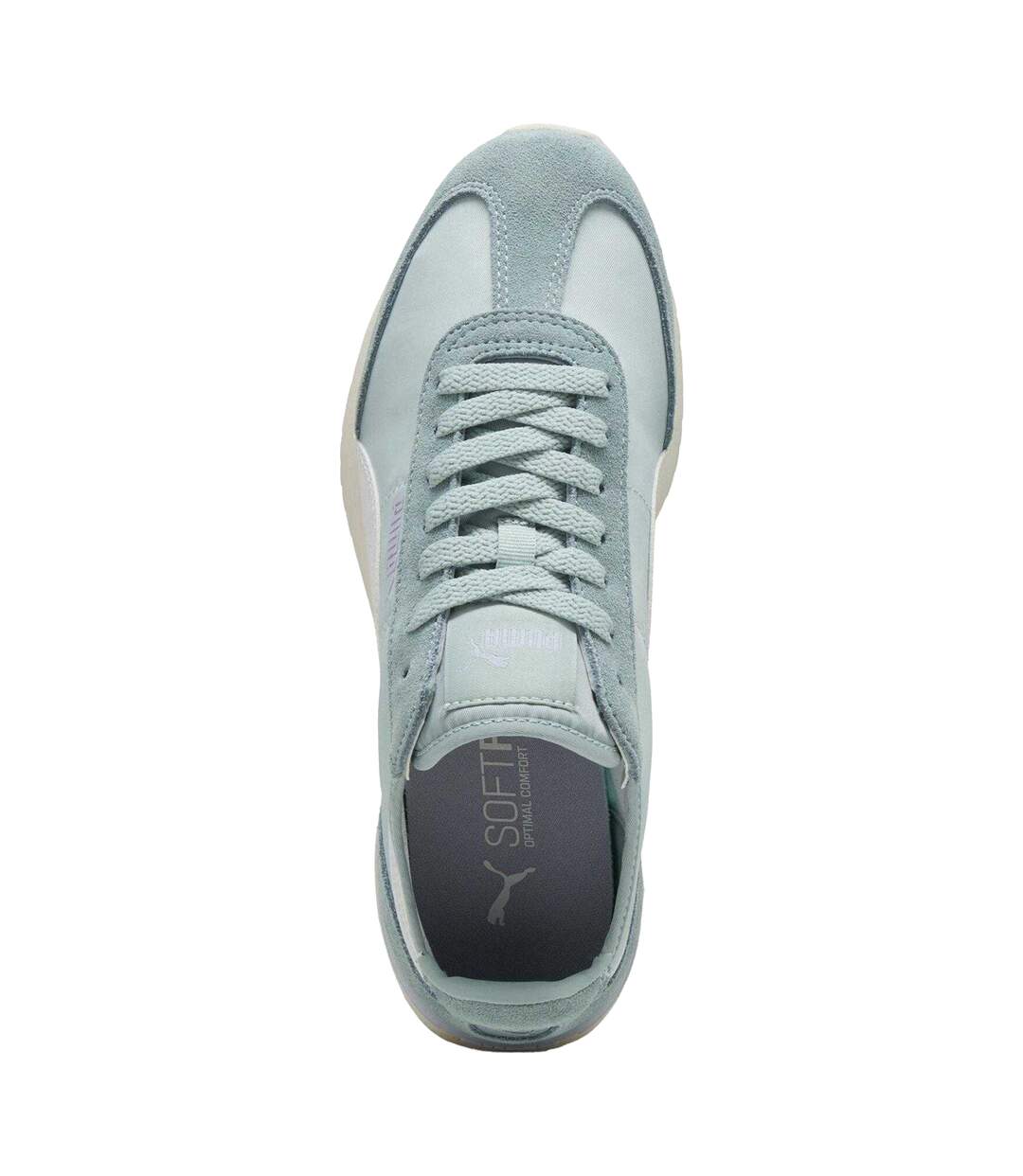 Unisex Adult R78 Wind Leather Trainers Blue White Puma-4