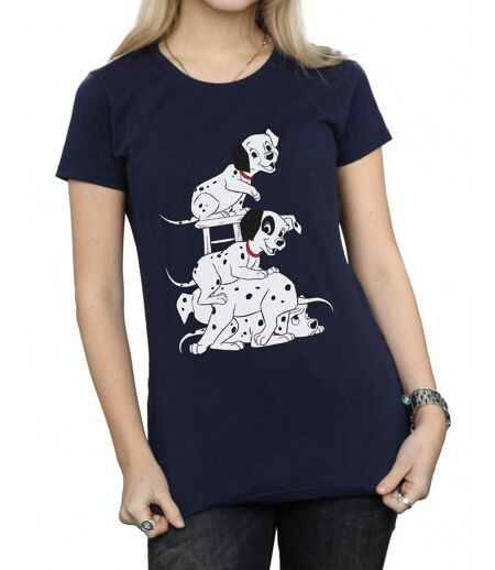Disney T-shirt en coton Femme/Ladies 101 Dalmatians Chair (Bleu marine) - UTBI14865
