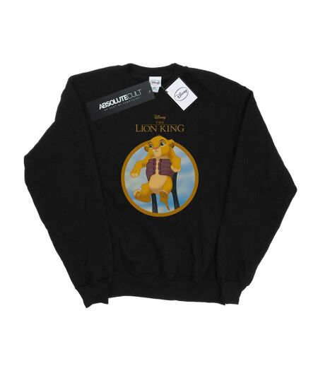 Disney Sweatshirt Simba Womens/Ladies The Lion King Show (Noir) - UTBI22153