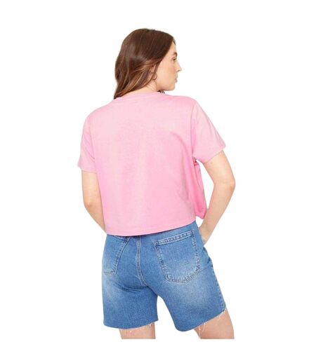 T-shirt Court Manches Courtes Femme Rose Be You
