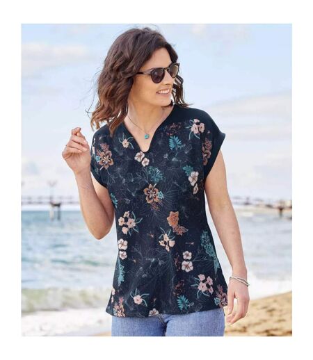 T-shirt femme bleu marine Atlas For Women