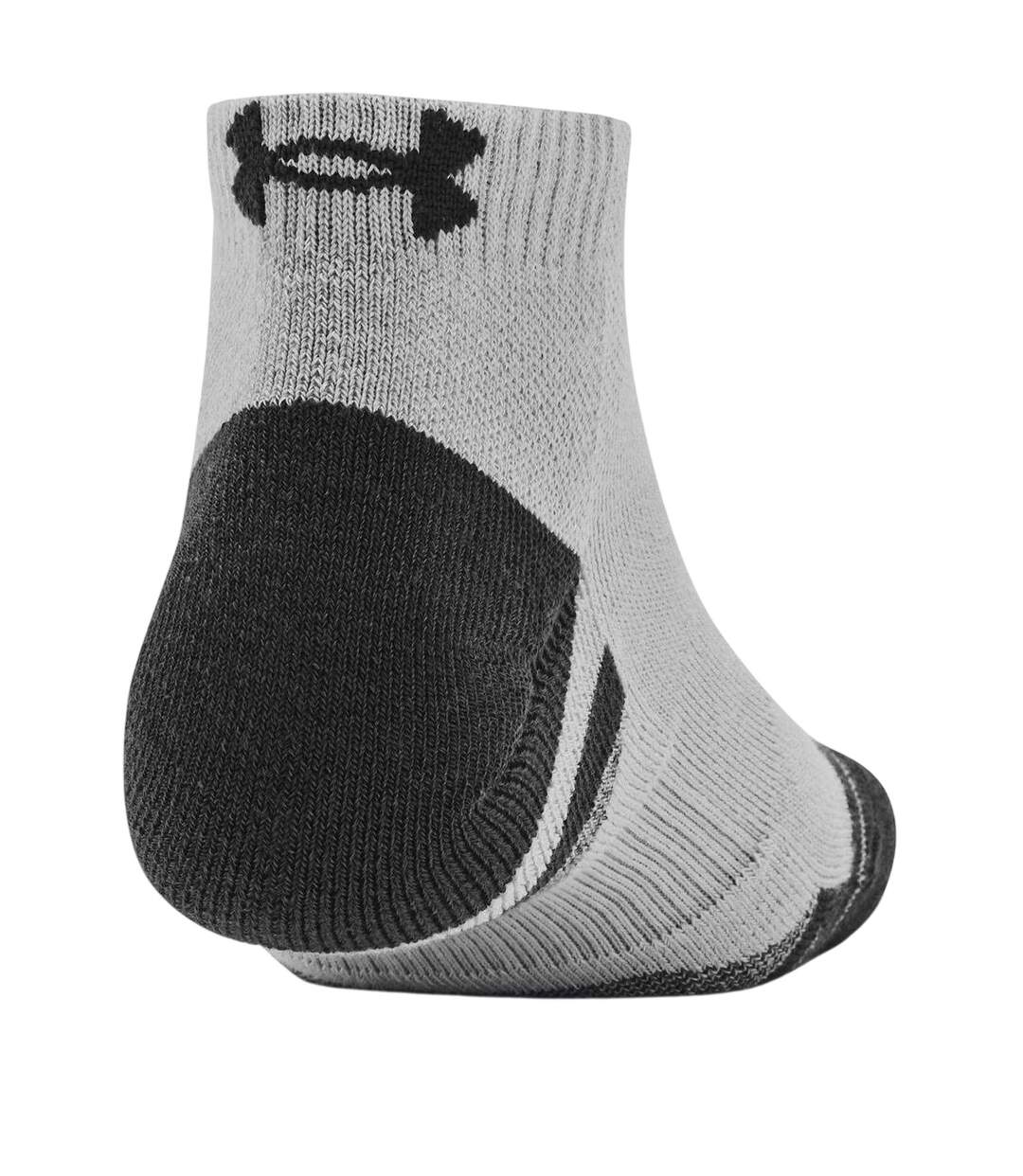 Pack Of 3  Unisex Adult Performance Tech Ankle Socks  Black Grey White Under Armour-2