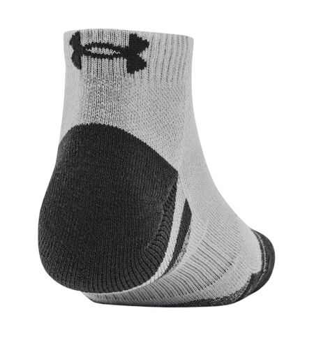 Pack Of 3  Unisex Adult Performance Tech Ankle Socks  Black Grey White Under Armour