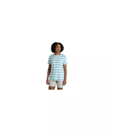 Womens/ladies Yago Stripe T-shirt Aqua Sky Craghoppers
