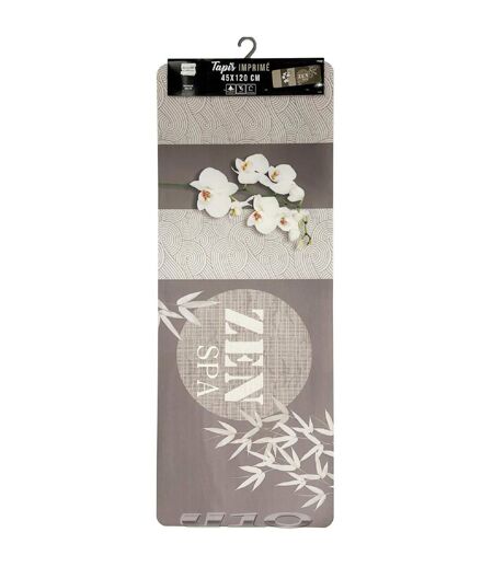 Tapis Déco Imprimé Spazen 45x120cm Taupe