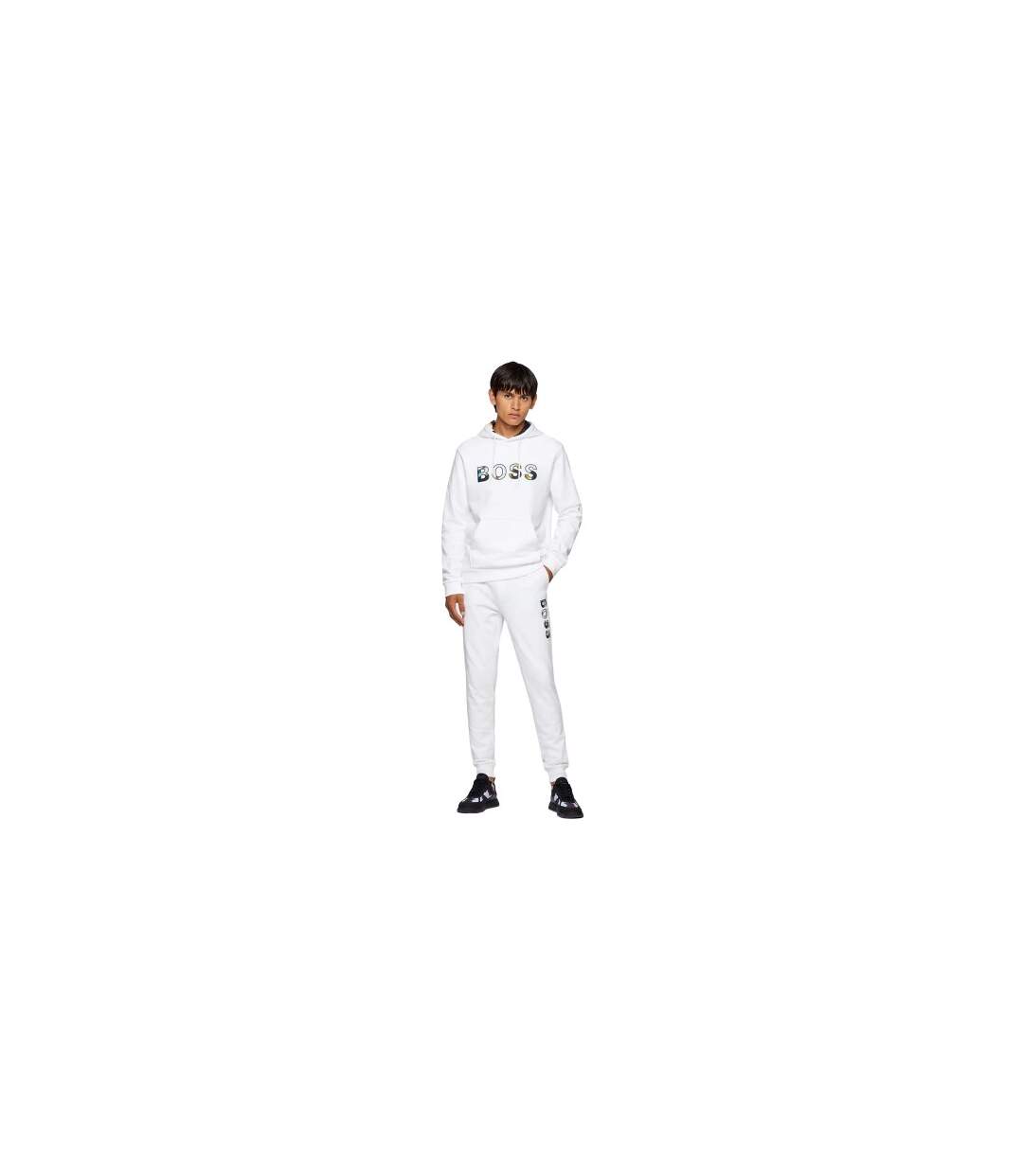 Mens Skedigital Jogging Bottoms White Boss-1