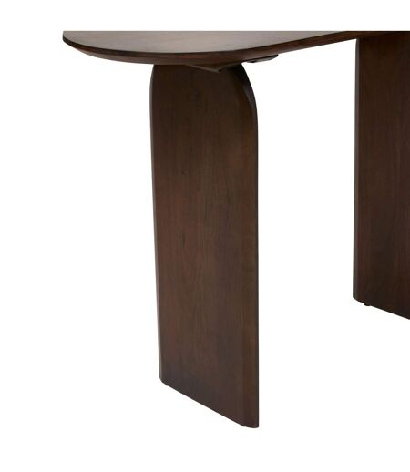 Console ovale en acacia ISANA - Marron