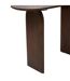 Console ovale en acacia ISANA - Marron-5