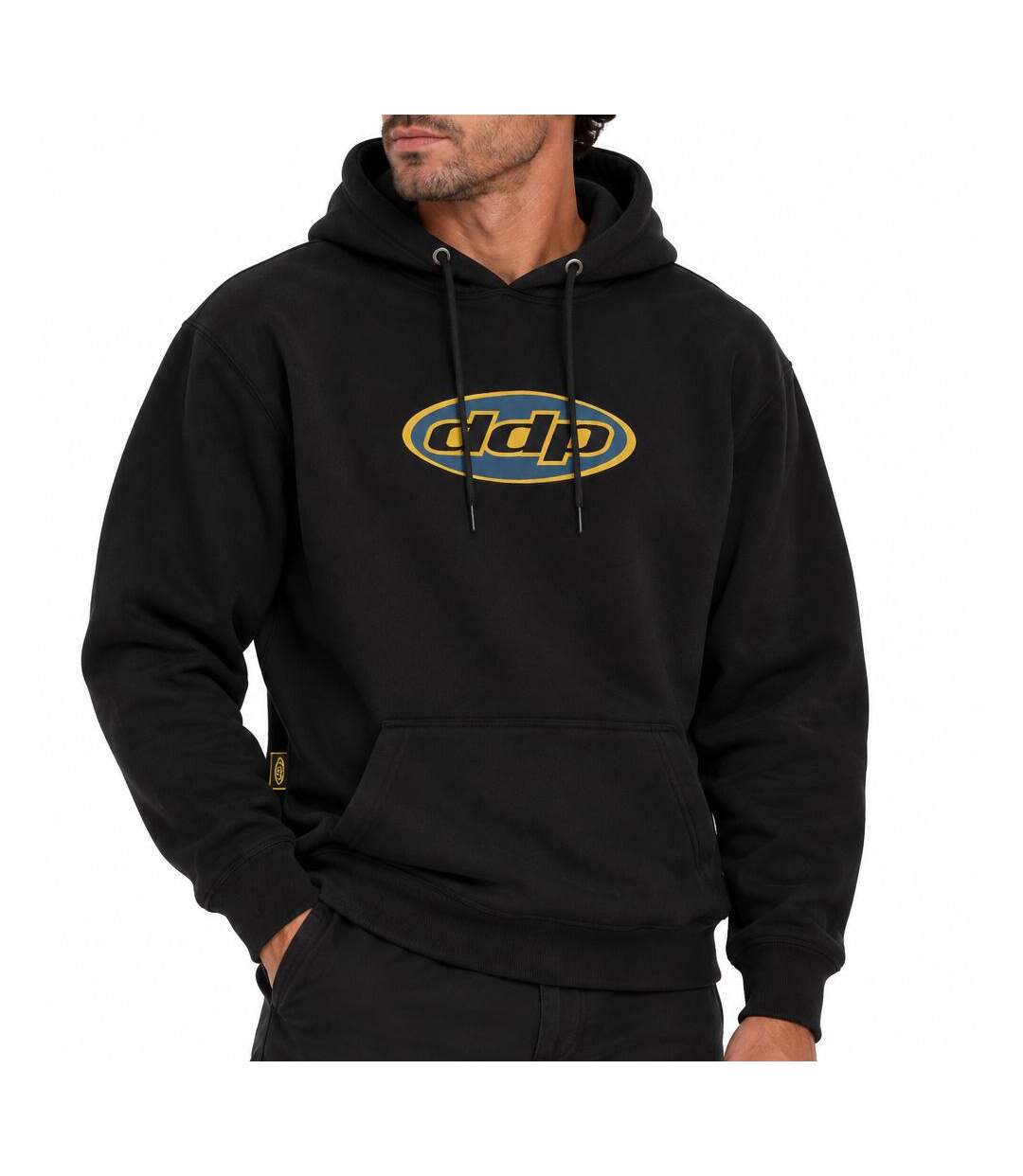 Sweat à capuche noir homme ddp 1dd-1
