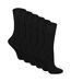6 Pack Ladies Bamboo Non Elastic Socks Soft Breathable Everyday Comfort-3