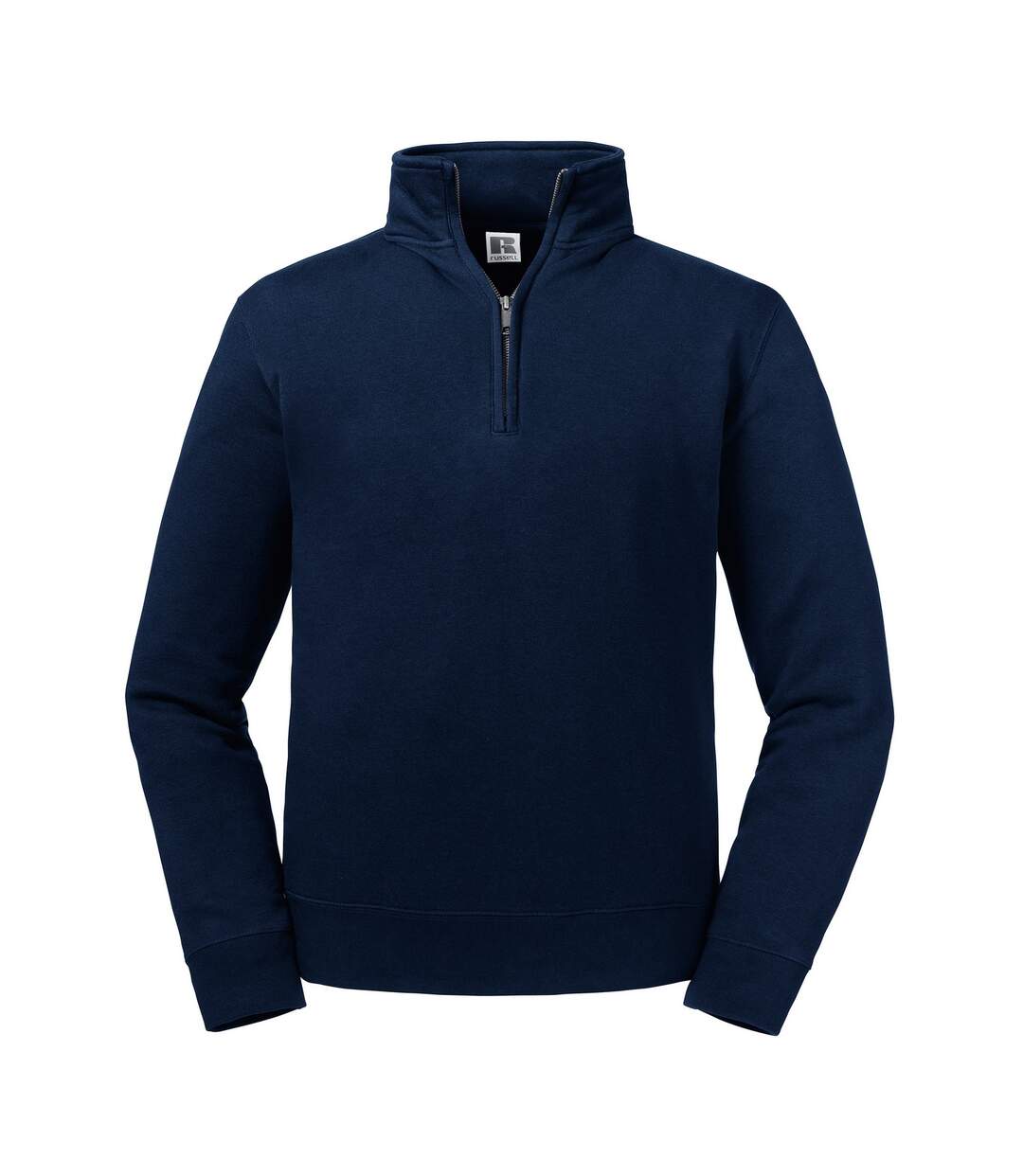 Mens authentic quarter zip sweatshirt french navy Russell