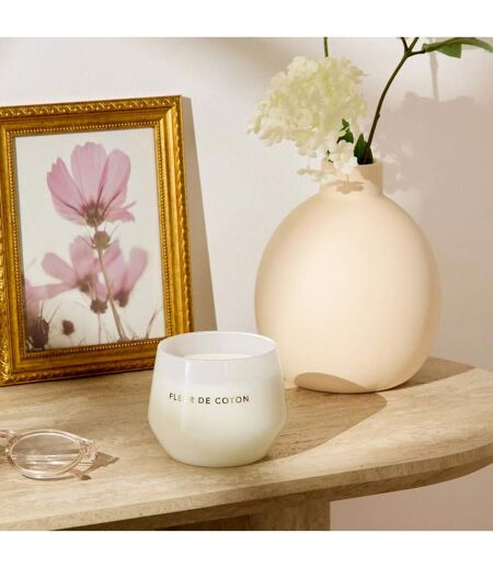 Bougie Parfumée en Verre Glowy 300g Fleur de Coton