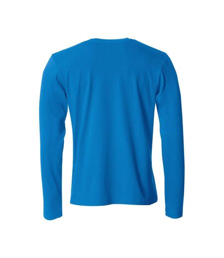Mens Basic Long-sleeved T-shirt Royal Blue Clique