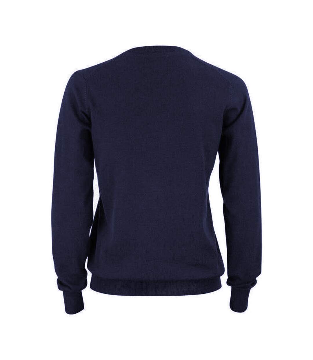 Womens/ladies Oakville Knitted Sweatshirt Dark Navy Cutter & Buck-2