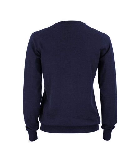 Womens/ladies Oakville Knitted Sweatshirt Dark Navy Cutter & Buck
