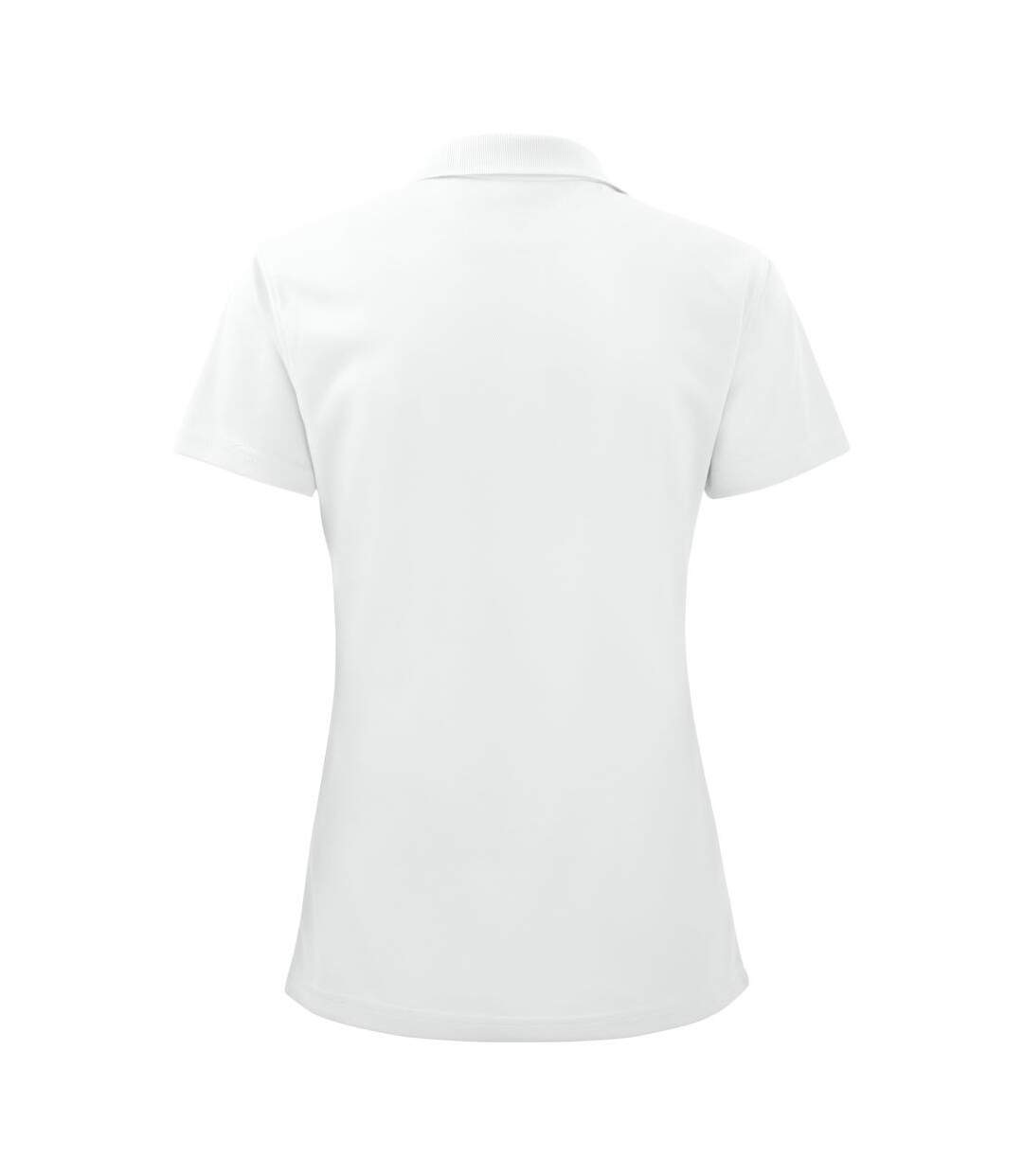 Womens/ladies pique polo shirt white Projob-1