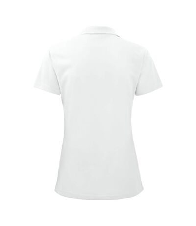 Womens/ladies pique polo shirt white Projob