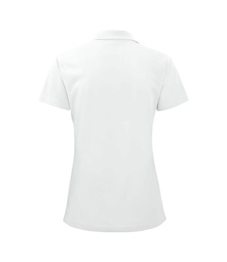 Womens/ladies pique polo shirt white Projob