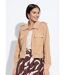 Blouson zippé court velours grosses cotes-1