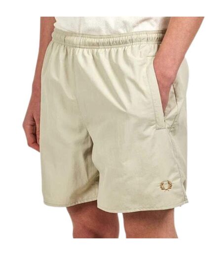 Mens Swim Shorts Oyster Fred Perry