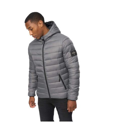 Mens Gattering Jacket Charcoal Camo Crosshatch