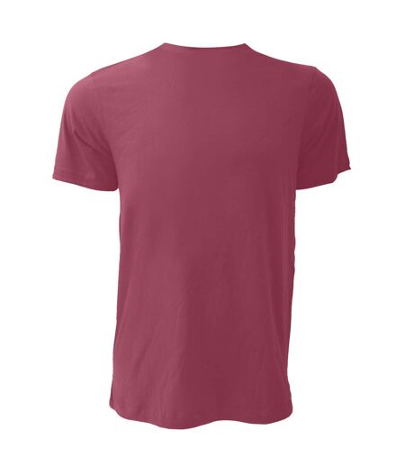 Canvas Unisex Jersey Crew Neck Short Sleeve T-Shirt (Heather Cardinal) - UTBC163