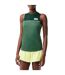 Womens/ladies Contrast Cotton Stretch Sport Tank Top Green Lacoste-1
