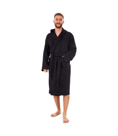 Robe De Chambre Motif/style Uni Homme Noir Keanu