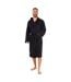 Robe De Chambre Motif/style Uni Homme Noir Keanu-1