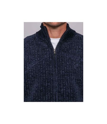 Gilet chenille zippé col montant LIMAGO