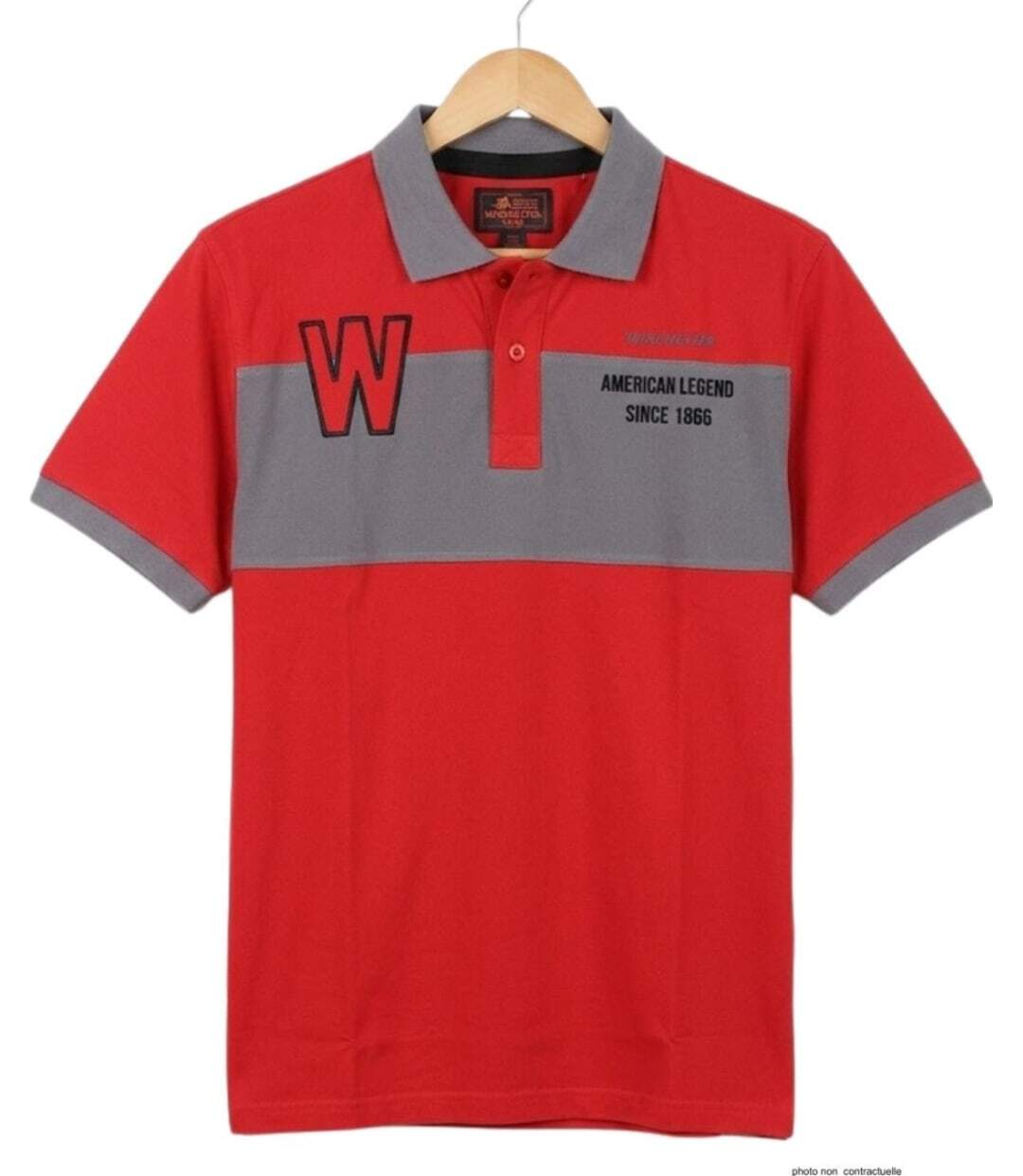Polo homme WINCHESTER ROADSTER2 en coton rouge : donnez du dynamisme à votre look-2