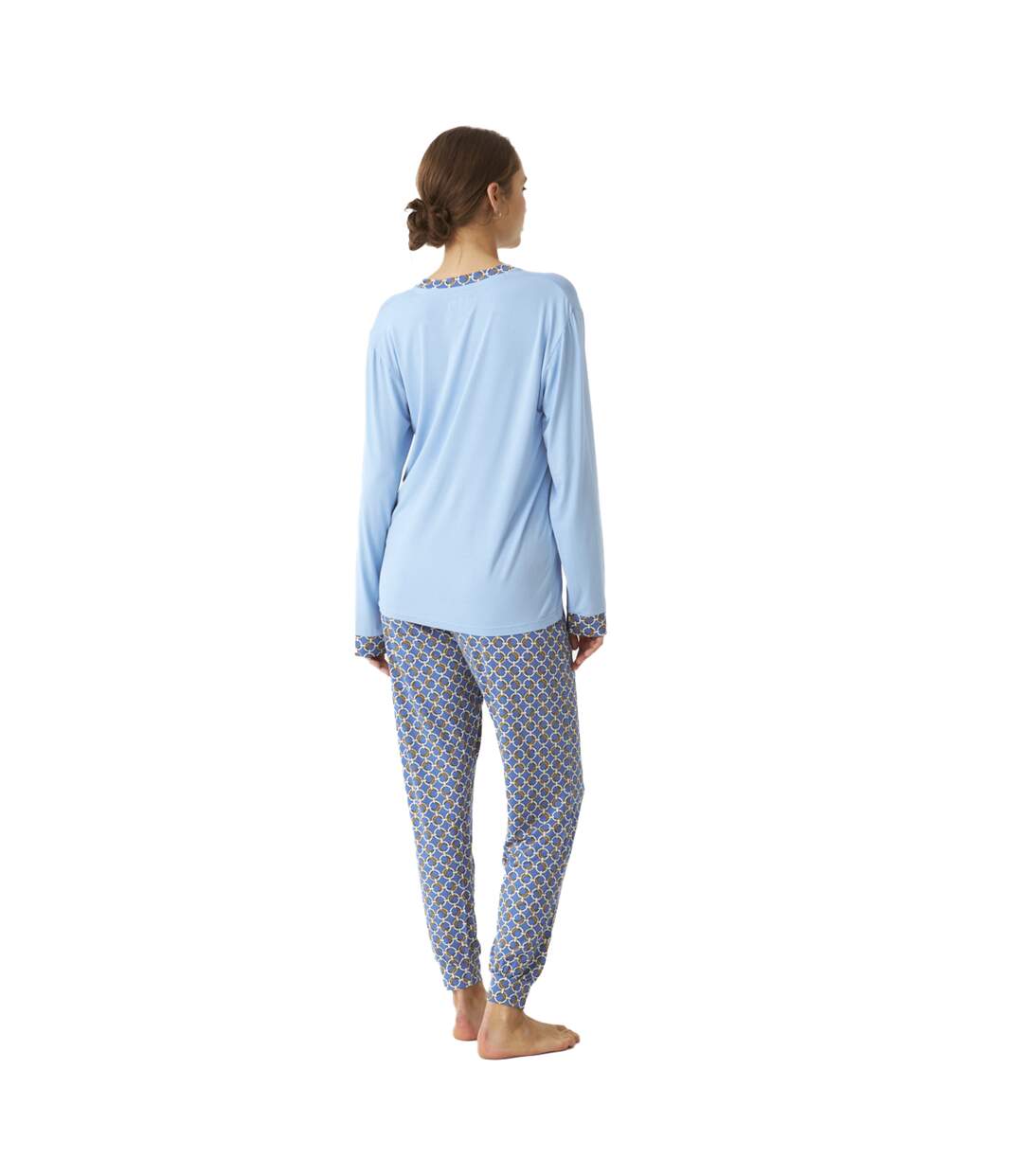 JJB2 Women's Fine Modal Long Sleeve Pajamas-3