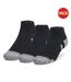 Pack Of 3  Unisex Adult Performance Tech Ankle Socks  Black Grey Under Armour-1