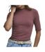T-Shirt vieux rose femme jdy fransiska-1
