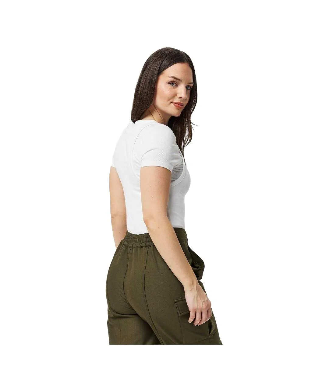 T-shirt Manches Courtes Femme Blanc Jack Wills-3