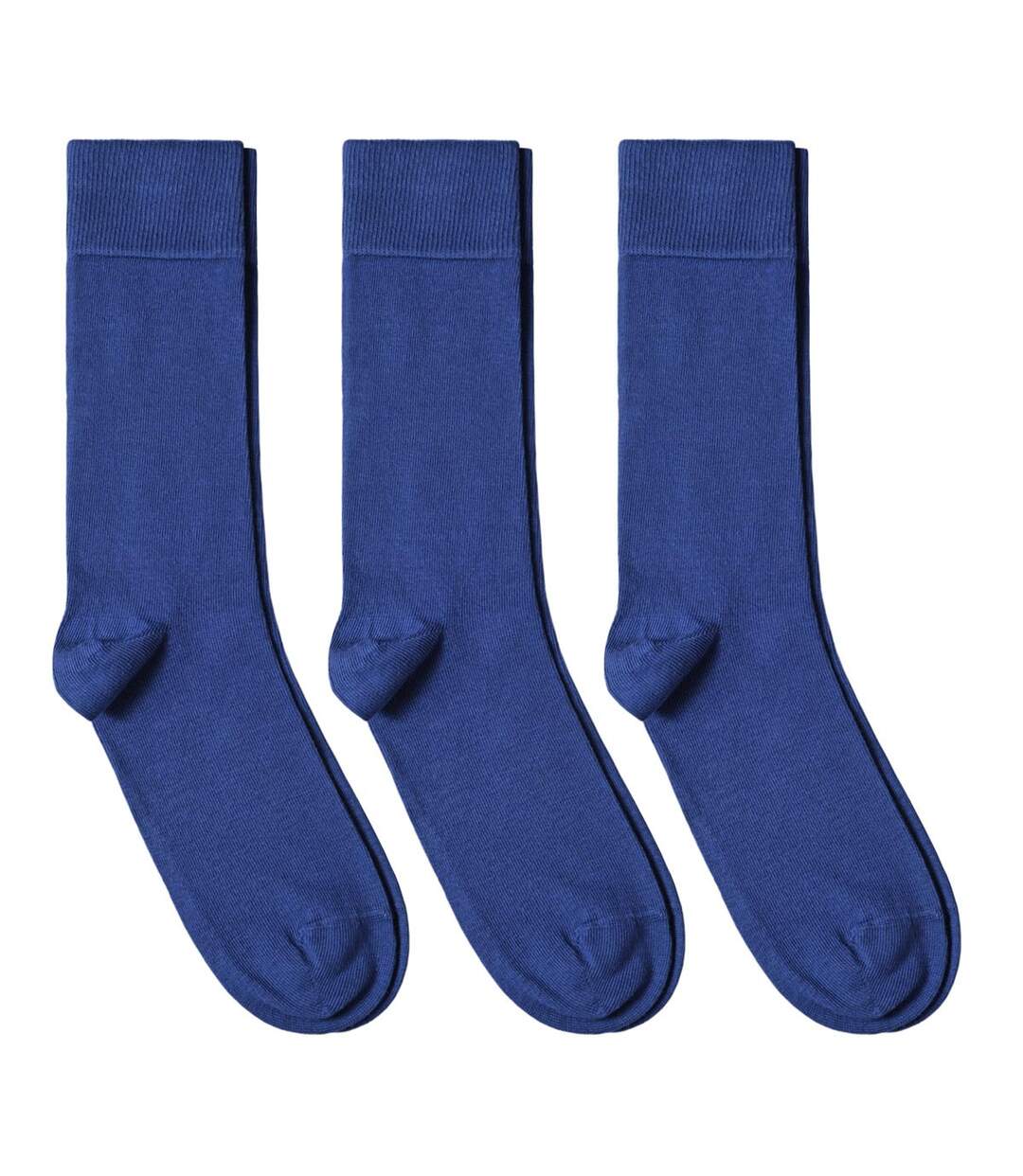 Chaussettes jersey unies – Lot 3 paires  - Fabriqué en UE