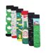 Pack Of 6  Mens Golf Ball Cotton Socks  Multicoloured Soxy-3