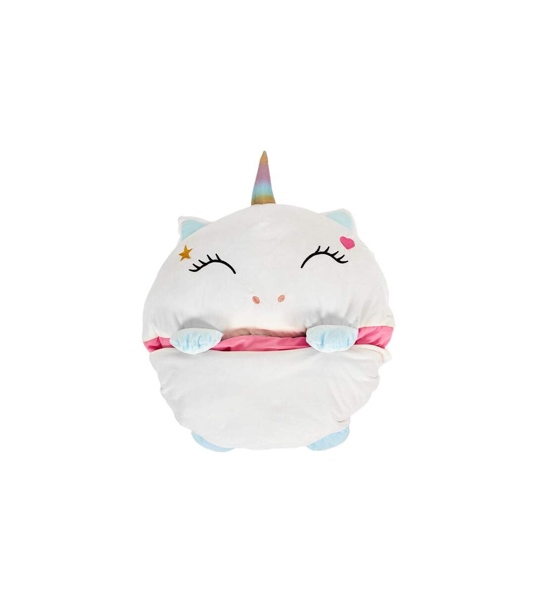 Sac de Couchage Convertible Licorne 50x130cm Blanc-1