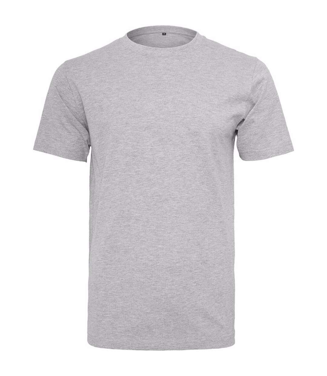 T-shirt col rond manches courtes homme gris Build Your Brand