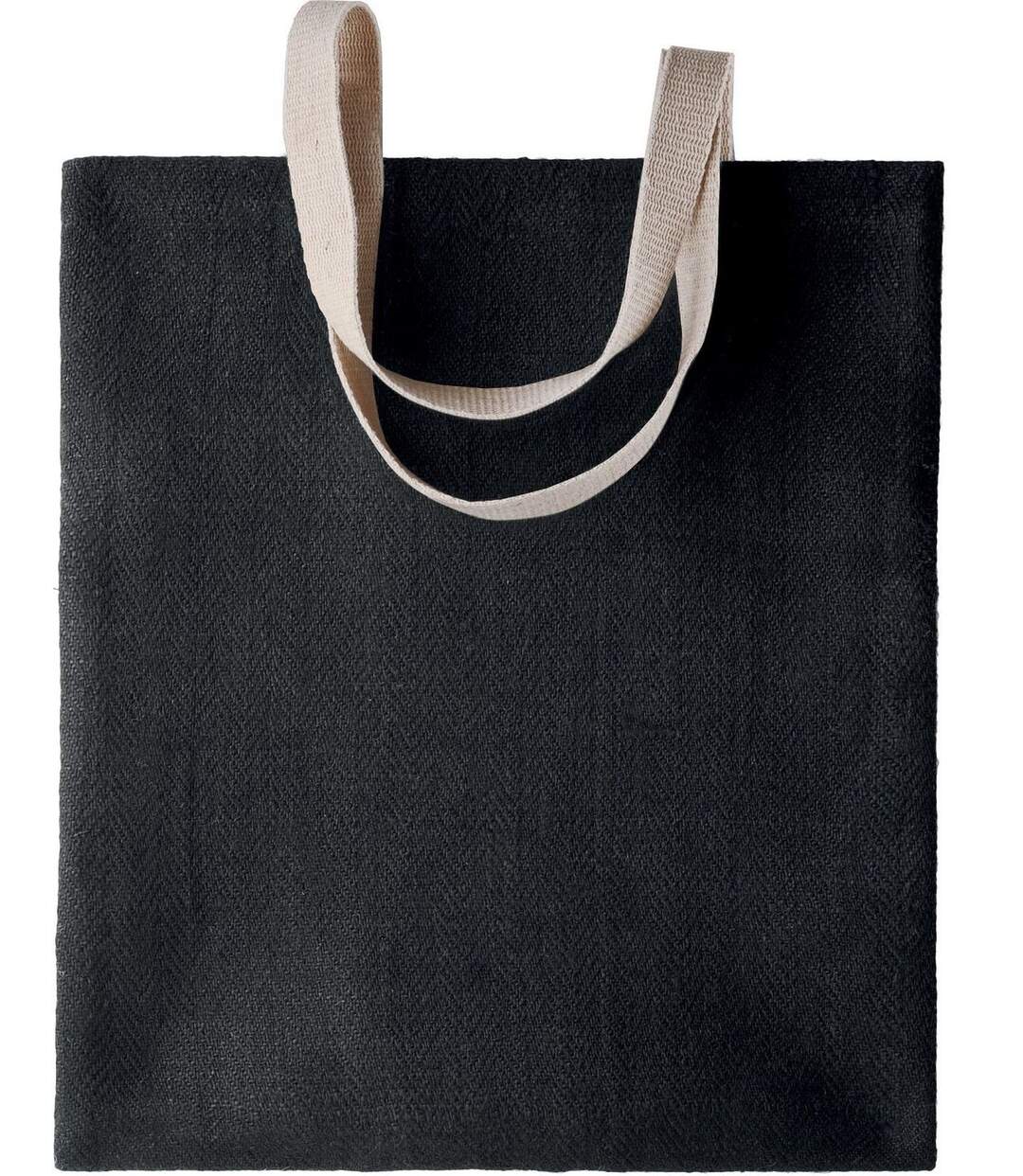 sac en toile de jute teint - KI0226 - noir - noir-2
