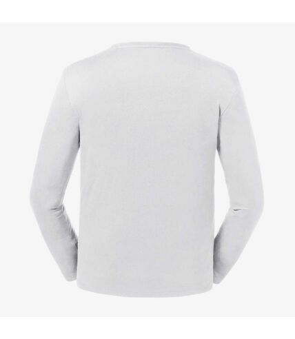 Russell Mens Long-Sleeved T-Shirt (White)
