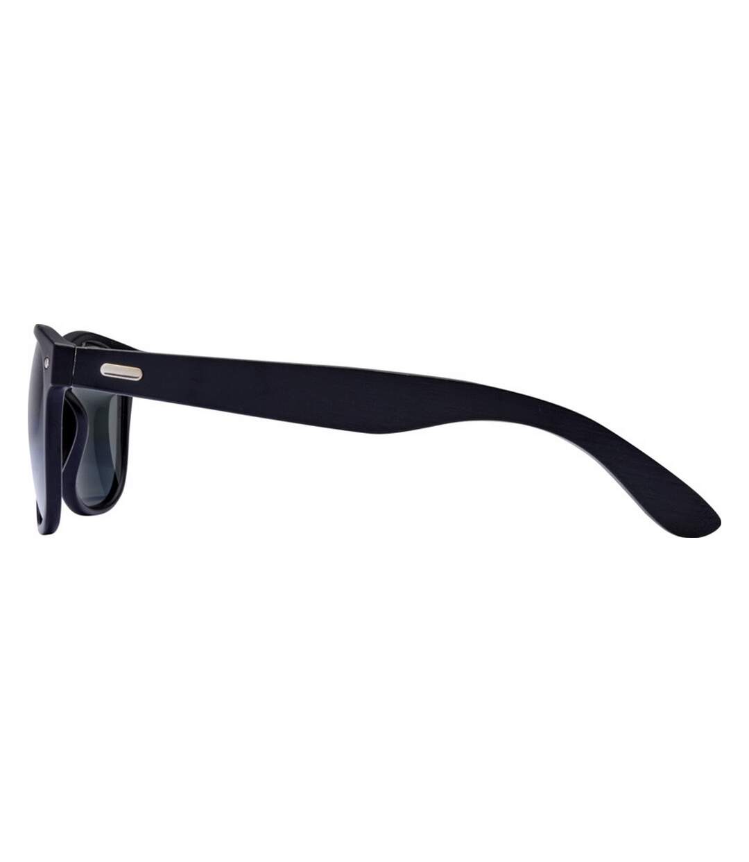 Unisex adult bamboo sunglasses one size solid black Floso-2