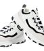 Mens Logo Low Cut Flat Trainers White Black Skechers-4