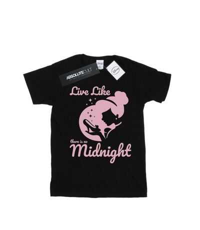 Disney Princess Mens Cinderella No Midnight T-Shirt (Black)
