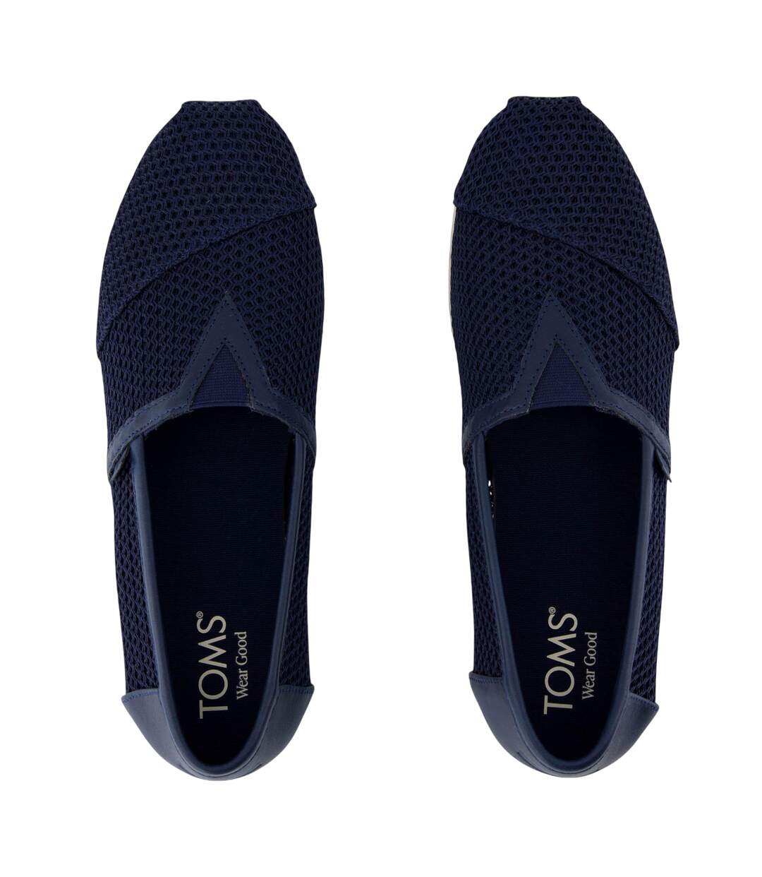 Mens Alpargata Class Textured Flat Espadrilles Navy Toms-3