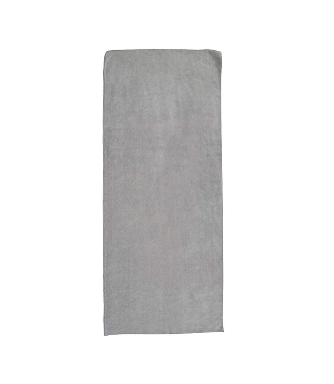 Serviette Pour Tapis De Yoga 175 Cm X 65 Cm Gris L-Merch-1